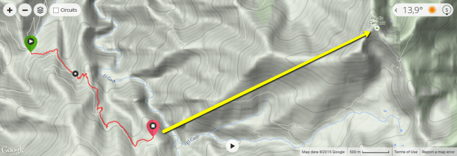 L'ascension vers le Pic du Canigou apparaît sérieusement tronquée.