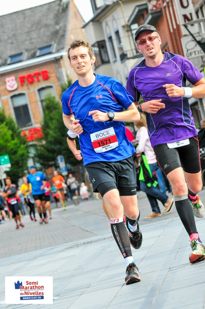 À l'arrivée du Semi de Nivelles - crédit photo : Marc Bossiroy