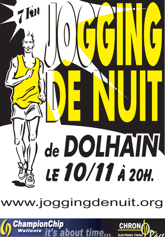 Affiche du Jogging de Nuit de Dolhain