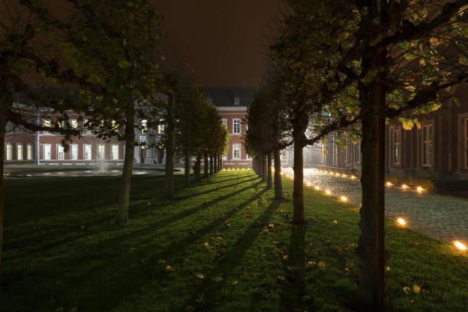 L'Abbaye de Gembloux, de nuit - crédit photo : Quanah Zimmerman (sur Instagram)