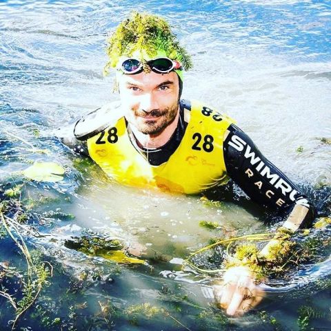 Un concurrent de l'Amphiman recouvert d'algues vertes