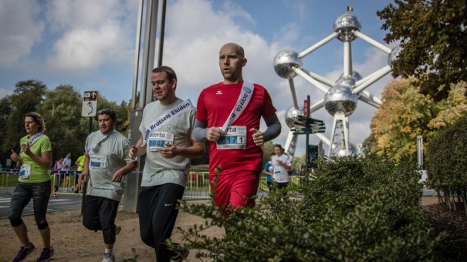 Un joli parcours sur le plateau du Heysel - crédit photo : Acerta Brussels Ekiden