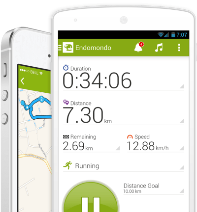 L'app Endomondo est gratuite, mais l'abonnement Premium est nécessaire pour dire adieu à la publicité