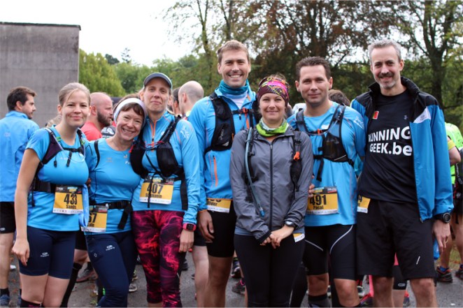 Le GaG au départ du Trail du Saint-Jacques - crédit photo : RunningGeek.be